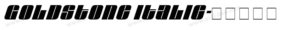 Goldstone Italic字体转换